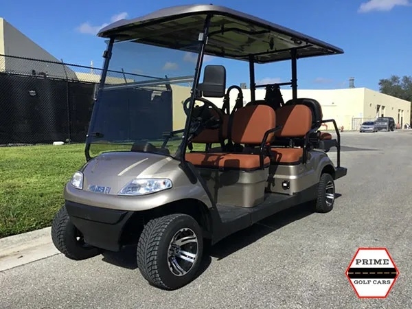 Champagne Advanced EV 6 Passenger Golf Cart affordable golf cart rental, golf cart rent on top of the world