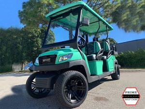 Mint Bintelli Beyond 6 Passenger Golf Cart on top of the world golf cart rental, golf cart rentals