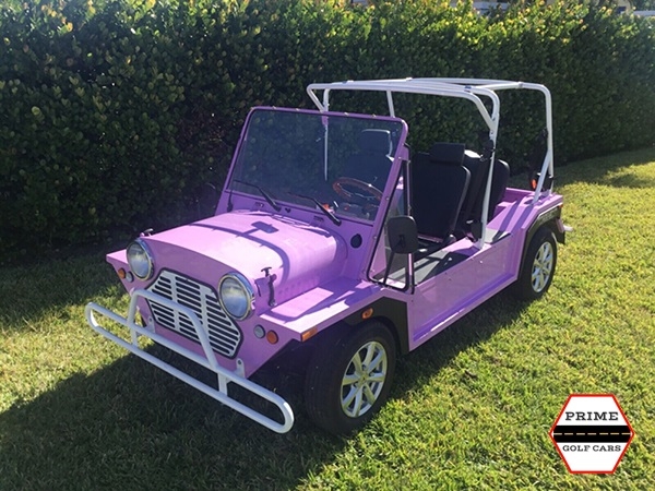 Pink Mokee 4 Passenger Golf Cart affordable golf cart rental, golf cart rent on top of the world