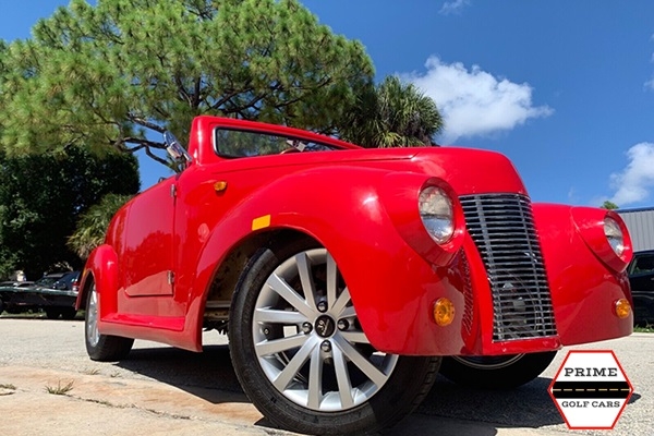 Red America EV 39 Roadster 4 Passenger Golf Cart affordable golf cart rental, golf cart rent on top of the world