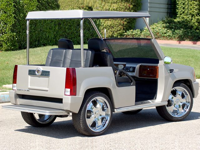 Silver Escalade Golf Cart affordable golf cart rental, golf cart rent on top of the world