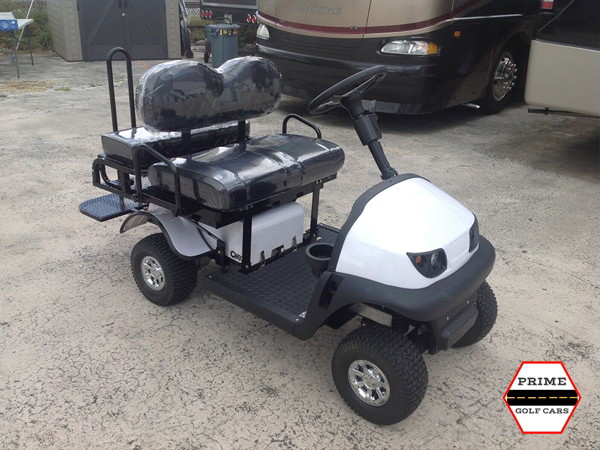 White Cricket RX5 Golf Cart affordable golf cart rental, golf cart rent on top of the world