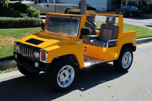 Yellow Hummer LSV Golf Cart affordable golf cart rental, golf cart rent on top of the world